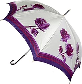 ブロンズ 60cmジャンプ傘 QUALITY OF LIFE バラボーダー グレー ブロンズ 60cmジャンプ傘 QUALITY OF LIFE バラボーダー グレー